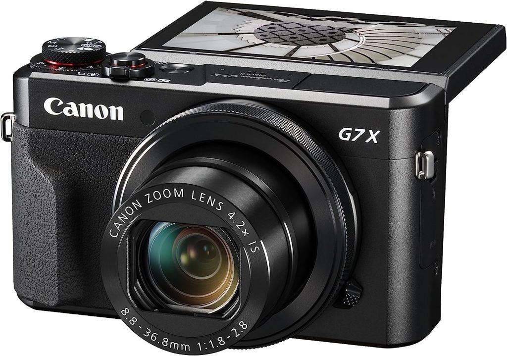 Canon Powershot G7 X Mark II Digital Camera Camera - Vlogging Camera with Full HD 60p movies, flip-up screen with superfast autofocus, 5-axis stabilisation, 20.1 Megapixels