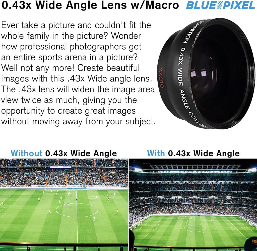 Camera EOS 2000D Rebel T7 DSLR Camera with 18-55mm DC III and 75-300mm III Lens 4 Lens Kit Bundled with + 2X 64GB Memory Cards, 3 Piece Filter Kit, Extra Battery, Case, Flash + Pro Bundle