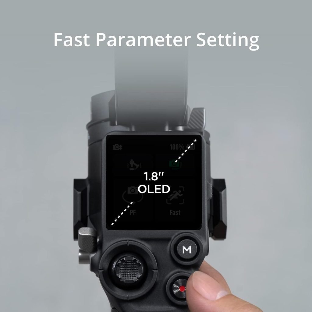 DJI RS 3 Combo, 3-Axis Gimbal Stabilizer for DSLR and Mirrorless Camera for Canon/Sony/Panasonic/Nikon/Fujifilm, 3 kg (6.6 lbs) Payload, Automated Axis Locks, 1.8 OLED Touchscreen, Focus Motor (2022)
