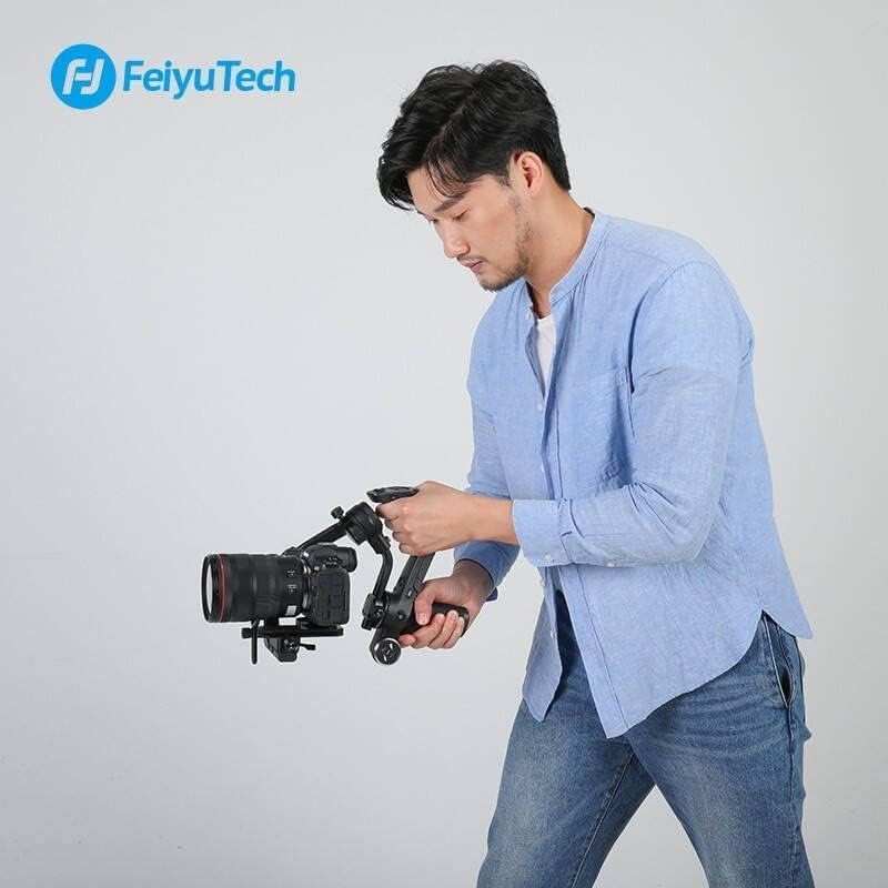 FeiyuTech SCORP-C Camera Stabilizer Gimbal, Camera Gimbal,for Mirrorless Cameras DSLR,For Nikon Canon Sony Panasonic Lumix, 5.5lbs Payload, Lightweight,3-Axis Handheld Gimbal Stabilizer