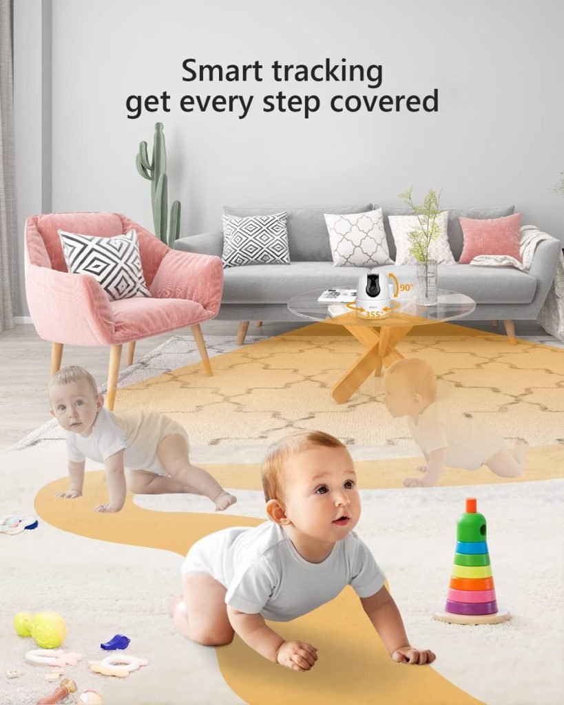 Imou 2K WiFi Security Camera Indoor Pet Dog Baby Camera with AI Human/Motion/Sound Detection, 360° Wireless Home Security IP Camera, Smart Tracking, Siren, Night Vision, 2-Way Audio, Works with Alexa