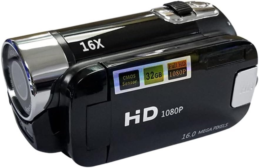 Camnoon Portable 1080P High Definition Digital Video Camera DV Camcorder 16MP 2.7 Inch LCD Screen 16X Digital Zoom Built-in Battery