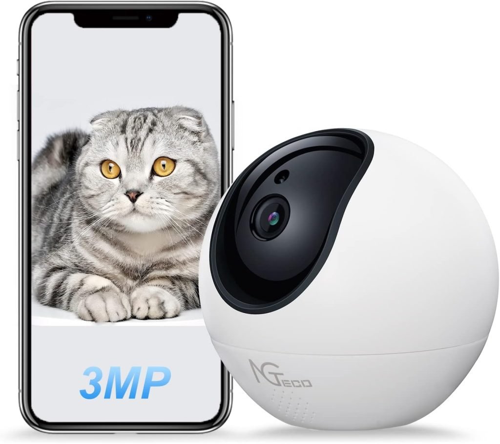 NGTeco C2610 Security WiFi Camera, Pet/Baby Monitor, Indoor Surveillance, Motion detection, Work with Alexa
