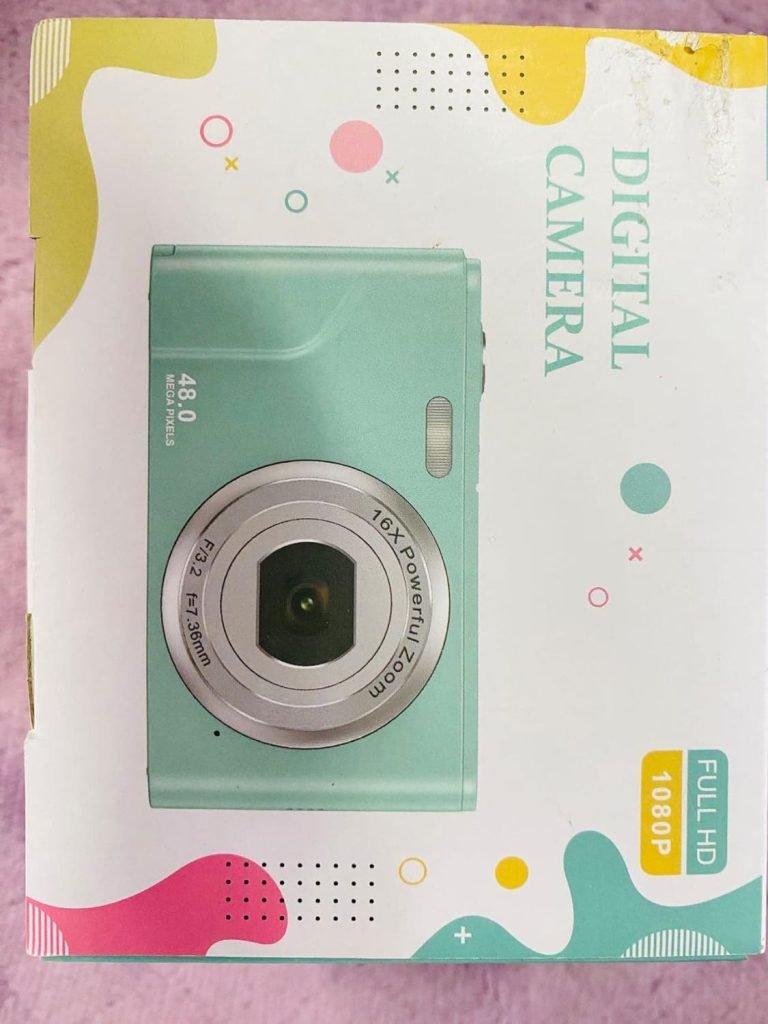 Sevenat Digital Camera Autofocus with 32G Memory Card FHD 1080P 48MP 16X Digital Zoom Easy to Use Portable Cameras for Photography for Kids Teenager Beginner Purple