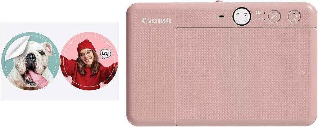 Canon 4519C008 Zoemini S2 (Teal) - Slimline Instant Camera and Pocket Photo Printer, Ideal for Snapping Selfies with a Built in Mirror and Ring-Light