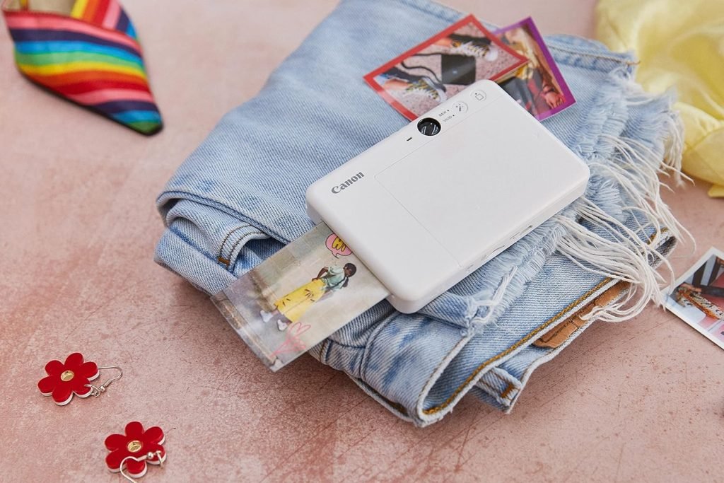Canon 4519C008 Zoemini S2 (Teal) - Slimline Instant Camera and Pocket Photo Printer, Ideal for Snapping Selfies with a Built in Mirror and Ring-Light