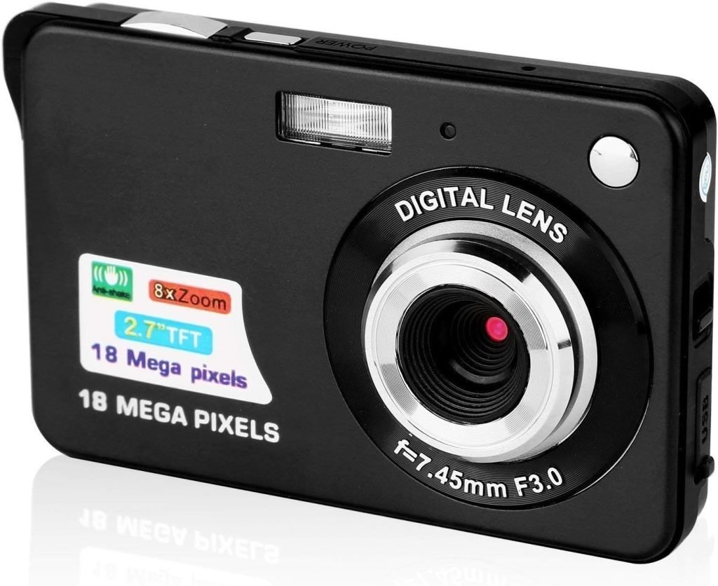 Digital Camera,2.4 Inch FHD Pocket Cameras Rechargeable 24MP Camera for Backpacking with 8X Digital Zoom Compact Cameras for Photography 32GB SD Card Included