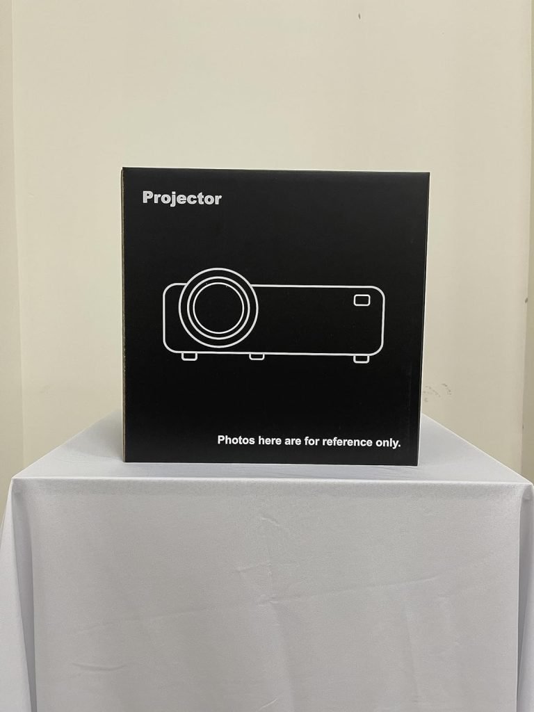 Mini Projector, Upgraded 7500 Lumens Portable Video Projector, Support HD 1080P, Multimedia Outdoor Home Theater Movie Projector, Compatible with HDMI, USB, TV Stick, Smartphone, Laptop
