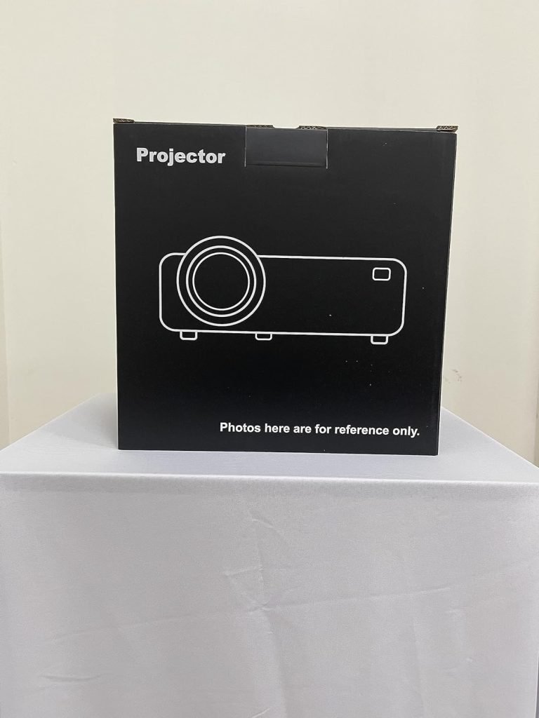 Mini Projector, Upgraded 7500 Lumens Portable Video Projector, Support HD 1080P, Multimedia Outdoor Home Theater Movie Projector, Compatible with HDMI, USB, TV Stick, Smartphone, Laptop