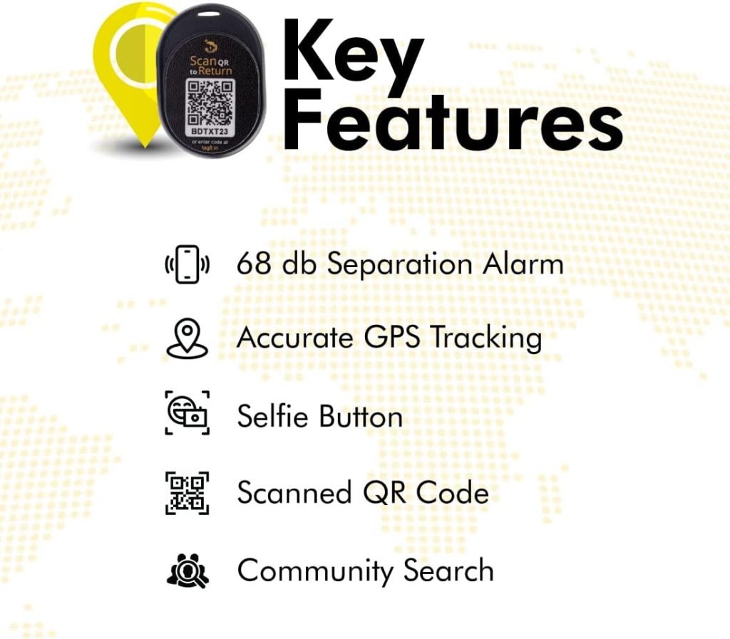 tag8 - Dolphin Camera Gear Security Tag - Smart QR Kit to Secure Digital Camera Accessories like DSLR Camera Lens, Tripod, Camera Bag, Adapter  Charger -Works with Nikon, Canon, Sony  Other Cameras