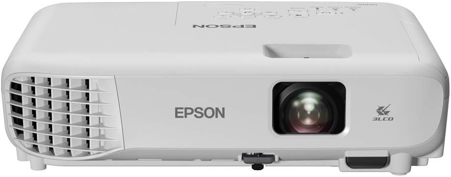 Epson EB-W06 3LCD, HD ready, 3700 Lumens, 320 Inch Display, Built-in Speaker, WXGA Projector - White