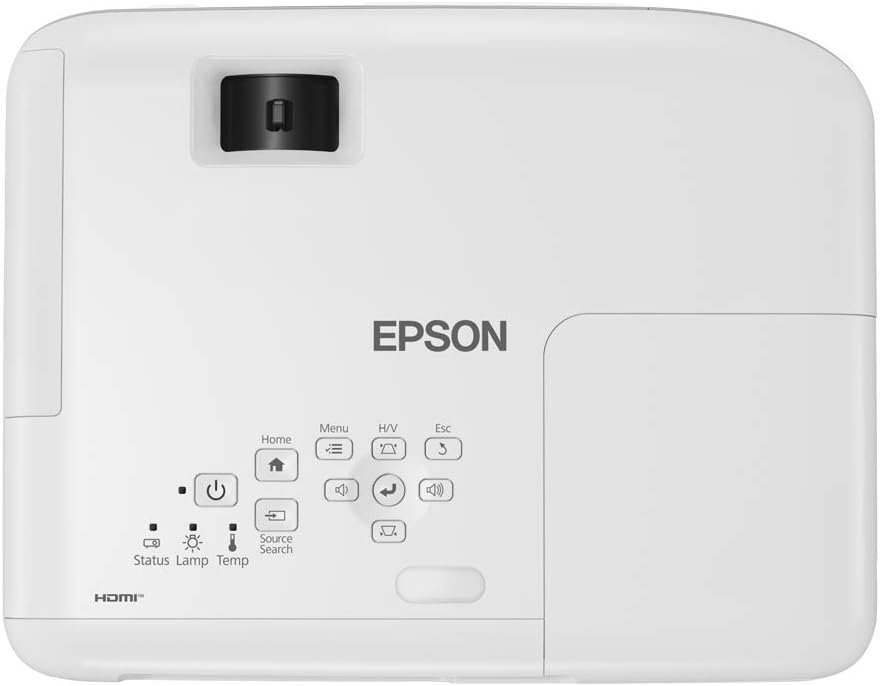 Epson EB-W06 3LCD, HD ready, 3700 Lumens, 320 Inch Display, Built-in Speaker, WXGA Projector - White