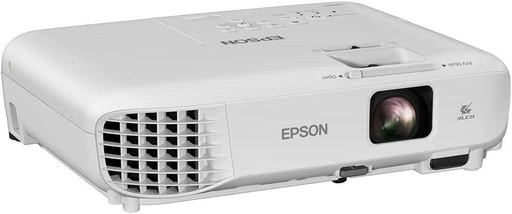 Epson EB-W06 3LCD, HD ready, 3700 Lumens, 320 Inch Display, Built-in Speaker, WXGA Projector - White