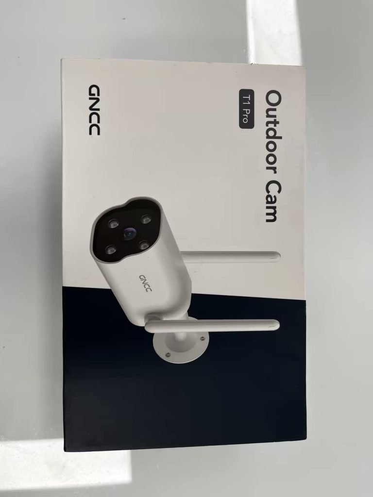 GNCC 2K Security Camera Outdoor with Detection Alarm, 2.4G WiFi Camera Outdoor CCTV Camera, Motion Detection, Night Vision, Two Way Talk, IP65 Waterproof, APP Remote Control (T1Pro)