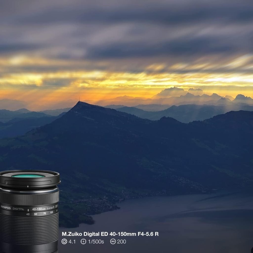 Olympus M.Zuiko Digital ED 40-150 mm F4-5.6 II Lens, Telephoto Zoom, Suitable for All MFT Cameras (Olympus OM-D  PEN Models, Panasonic G Series), Silver