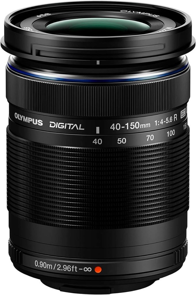 Olympus M.Zuiko Digital ED 40-150 mm F4-5.6 II Lens, Telephoto Zoom, Suitable for All MFT Cameras (Olympus OM-D  PEN Models, Panasonic G Series), Silver