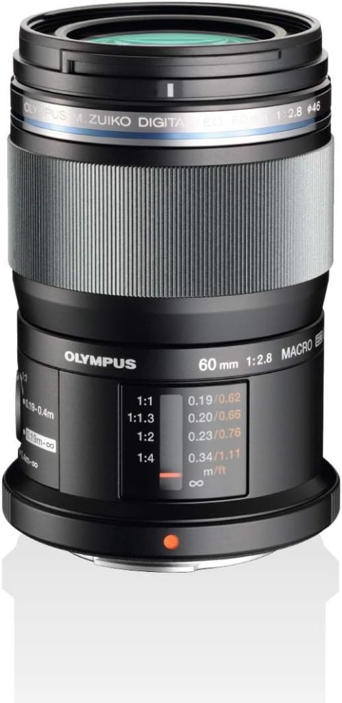 Olympus M.Zuiko Digital ED 60 mm F2.8 Lens, Standard Zoom, Suitable for All MFT Cameras (Olympus OM-D  PEN Models, Panasonic G-Series), Black