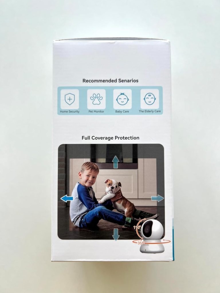 blurams Pet Camera 2K, Indoor Camera, Dog Camera, 360° Home Security Camera, WiFi Baby Monitor, Night Vision, Motion Tracking, 2-Way Talk, CloudSD, APP Control, Works with Alexa(2.4GHz Only)