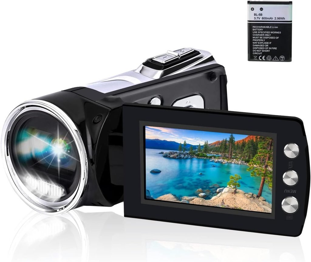 Digital Camera,Kids Waterproof Camera 30MP 1080P Point and Shoot Cameras with 2.8 18X Digital Zoom, Underwater Camera with a Battery and 32GB Micro Card(Blue)