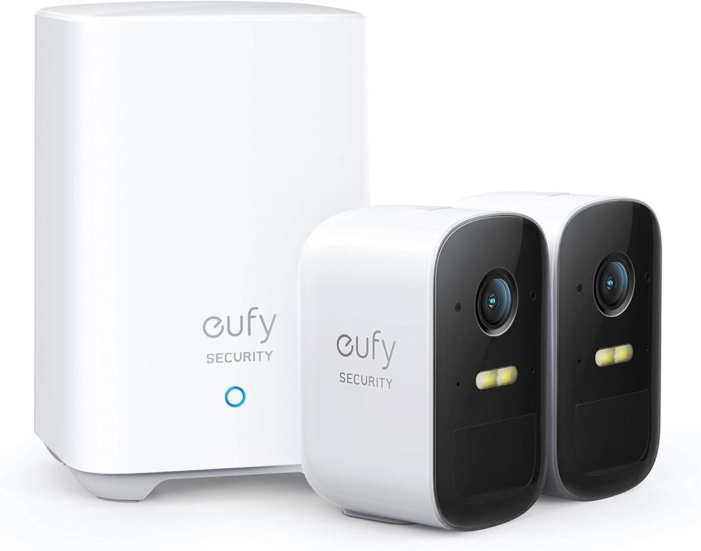 eufy Security eufyCam 2C 2-Cam Kit Security Camera Outdoor, Wireless Home Security System with 180-Day Battery Life, HomeKit Compatibility, 1080p HD, IP67, Night Vision, No Monthly Fee