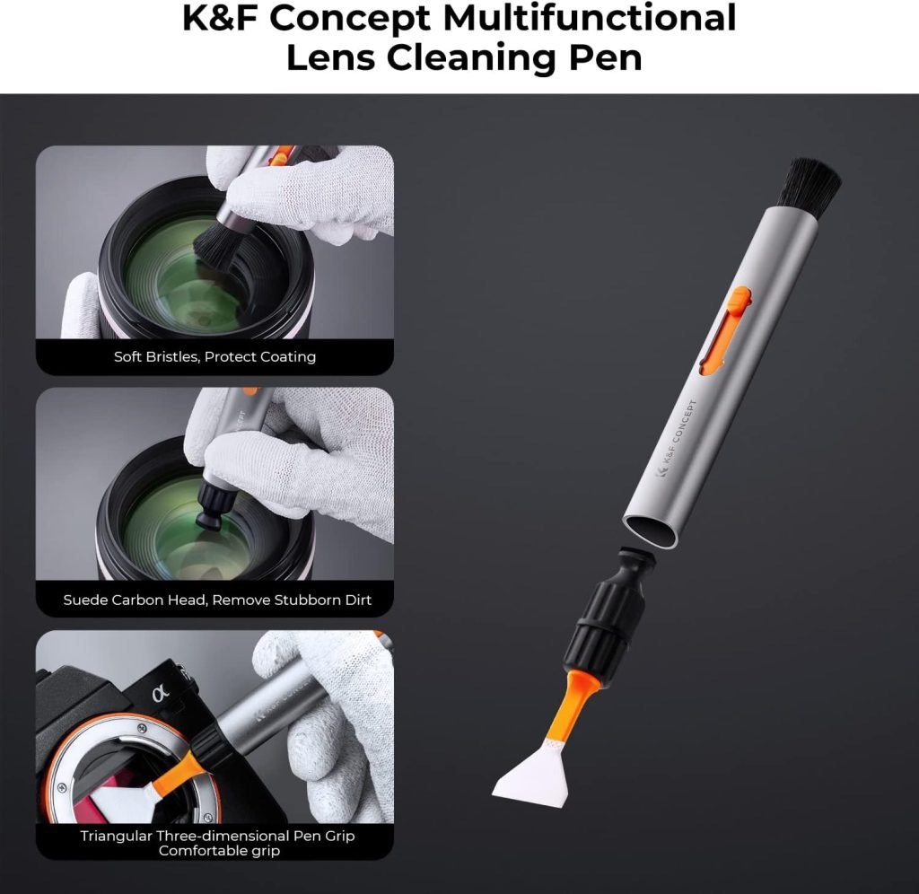 KF Concept 16mm APS-C Sensor Cleaning Swab*10 + 20ml Sensor Cleaner, DSLR SLR Digital Camera Sensor Cleaning Swab Kits for Reflex and Mirrorless Digital Camera CCD and CMOS Sensors