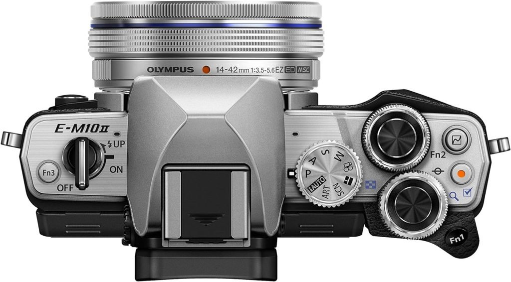 Olympus OM-D E-M10 Mark II Micro Four Thirds System Camera, 16 Megapixels, 5-Axis Image Stabilizer, Electronic Viewfinder, Black