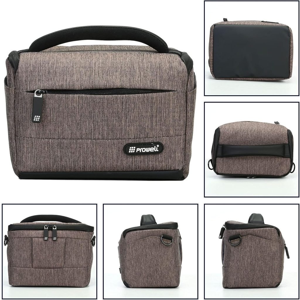 UBORSE DSLR Camera Shoulder Bag Waterproof Portable Anti-Shock Digital Camera Case Compatible Protector for Camera Lens and Accessories