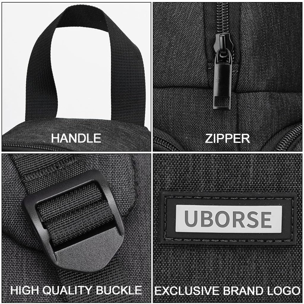 UBORSE DSLR Camera Shoulder Bag Waterproof Portable Anti-Shock Digital Camera Case Compatible Protector for DSLR SLR Camera Lens Accessories