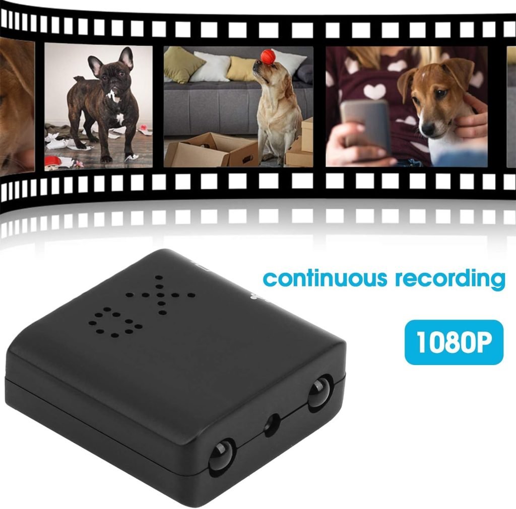 1080P HD Security Camera Home Surveillance Video Monitor Night Vision Motion Detection, 3x2.8x1.1cm, Support 64GB Storage Card(Not Include)