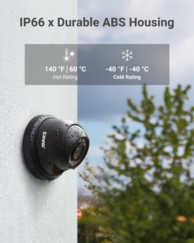 ANNKE 4-Pack Home Security Camera Kits, HD TVI Add-on 1080p CCTV Cameras for Surveillance Camera System, 100 ft IR Night Vision, IP66 Waterproof Dome Cam for Outdoor/Indoor Use