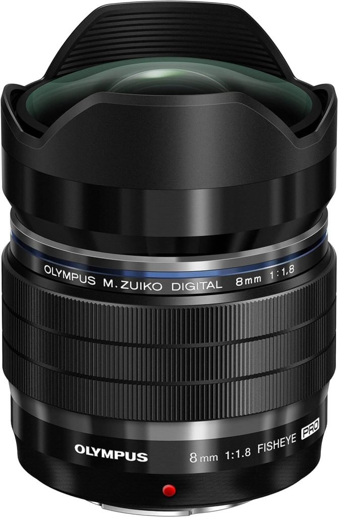 Olympus M.Zuiko Digital ED 8 mm F1.8 PRO Lens, Fast Fixed Focal Length, Suitable for All MFT Cameras (Olympus OM-D  PEN Models, Panasonic G Series), Black