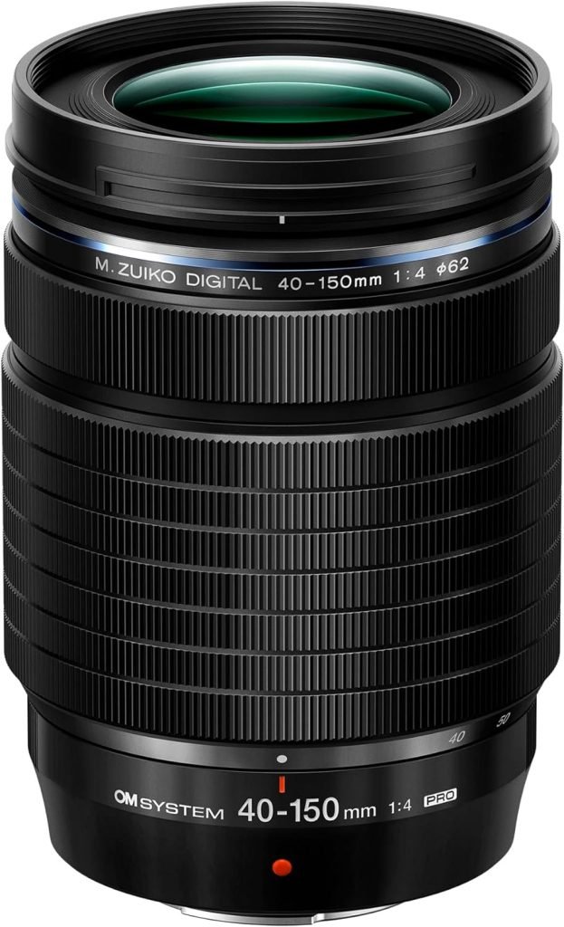 OM SYSTEM M.Zuiko Digital ED 40-150 F4.0 PRO; World’s Most Compact and Lightweight Telephoto Zoom* black