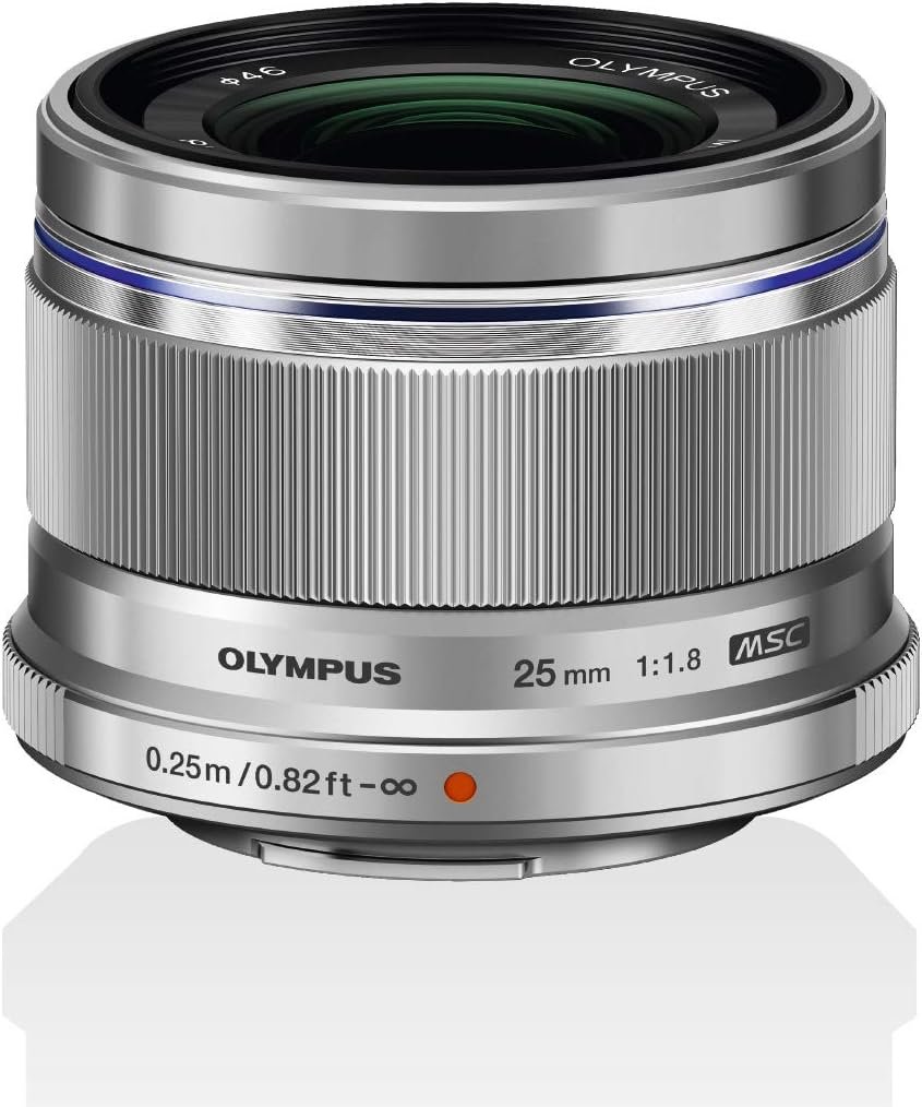 Olympus M.Zuiko Digital 25 mm F1.8 Lens, Fast Fixed Focal Length, Suitable for All MFT Cameras (Olympus OM-D  PEN Models, Panasonic G-Series), Black
