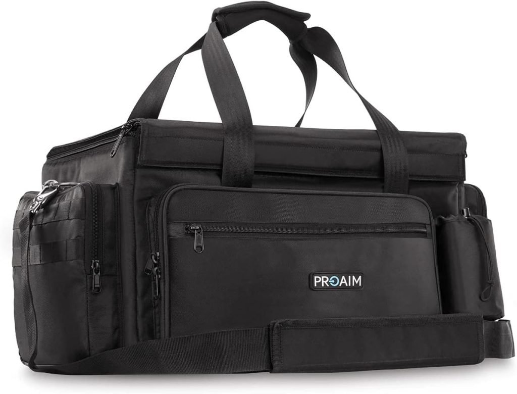 PROAIM Cine Cube Bag for Camera Gear, for Photographer Videographer Videomaker | Professional Shoulder Bag for DSLR Video Camera, Lens, Accessories | Black, Sling Waterproof Case (P-CBCC-01)
