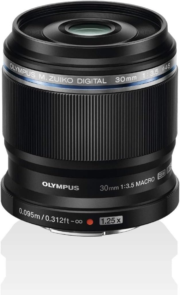 Olympus M. Zuiko Digital ED 30mm F3.5 Macro Lens, suitable for all MFT cameras (Olympus OM-D  PEN models, Panasonic G-series), black