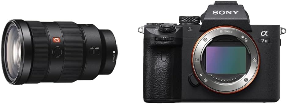 Sony FE 24-70 mm f/2.8 GM | Full-Frame, Mid-Range, Telephoto Lens (SEL2470GM)  Alpha 7 III | Full-Frame Mirrorless Camera (Fast 0.02s AF, 5-axis in-body optical image stabilisation, 4K HLG)