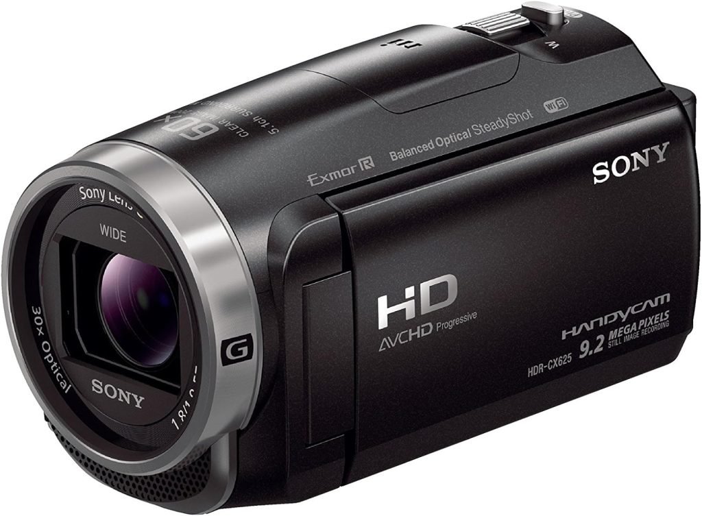 Sony HDR-CX625 Full HD Compact Camcorder (5-Axis Balanced Optical SteadyShot, 30x Optical Zoom, Wi-Fi and NFC) - Black