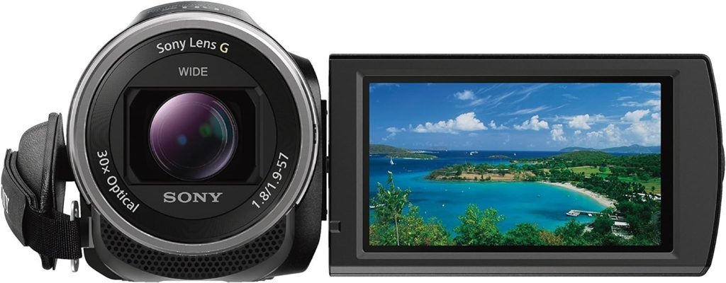 Sony HDR-CX625 Full HD Compact Camcorder (5-Axis Balanced Optical SteadyShot, 30x Optical Zoom, Wi-Fi and NFC) - Black