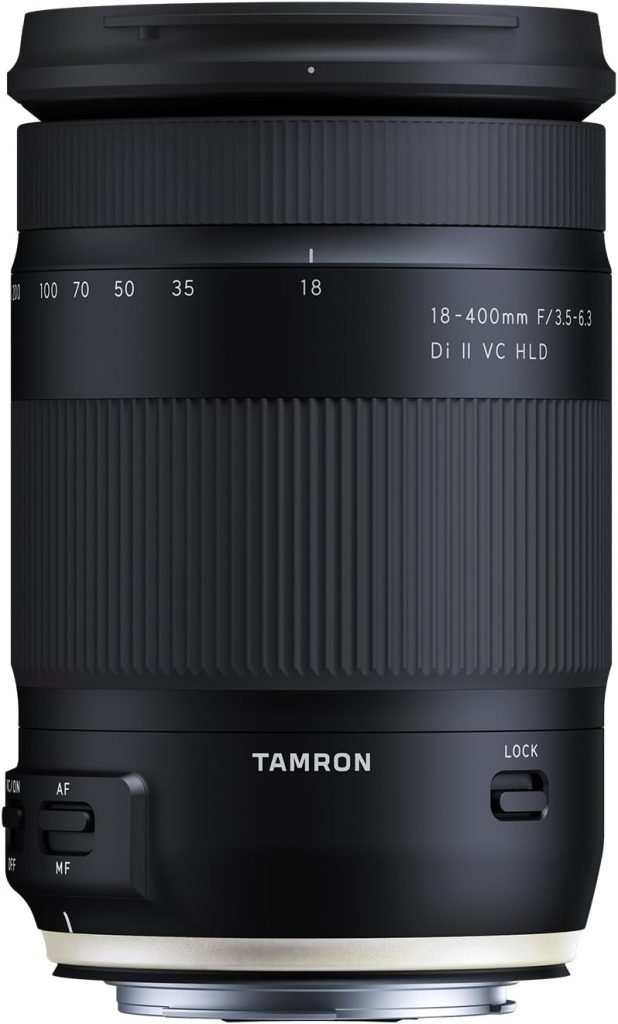 Tamron 18-400mm F/3.5-6.3 DI-II VC HLD All-In-One Zoom For Canon APS-C Digital SLR Cameras (6 Year Limited USA Warranty) Black