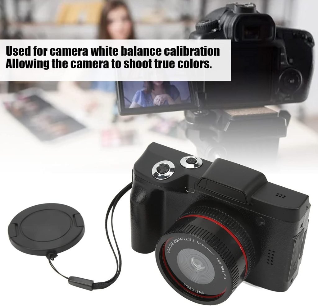 1080P Digital Camera for Photography and Video Autofocus Anti Shake, 16MP Vlogging Camera, 2.4 180° Flip Screen Compact Camera, 16X Digital Zoom Travel Camera