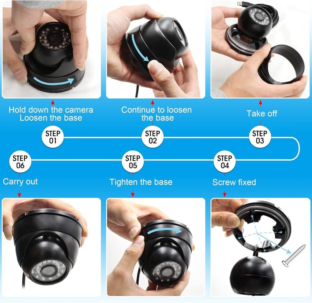ELP 720P Waterproof USB Camera Outdoor Indoor USB Dome Camera Day Night Vision with IR LEDs Home Security Surveillance USB Camera with 3.6mm Lens