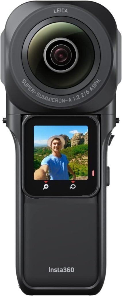 Insta360 ONE RS 1-Inch 360 Edition - 6K 360 Camera with Dual 1-Inch Sensors, Co-Engineered with Leica, 21MP Photo, FlowState Stabilization, Superb Low Light, Water Resistant