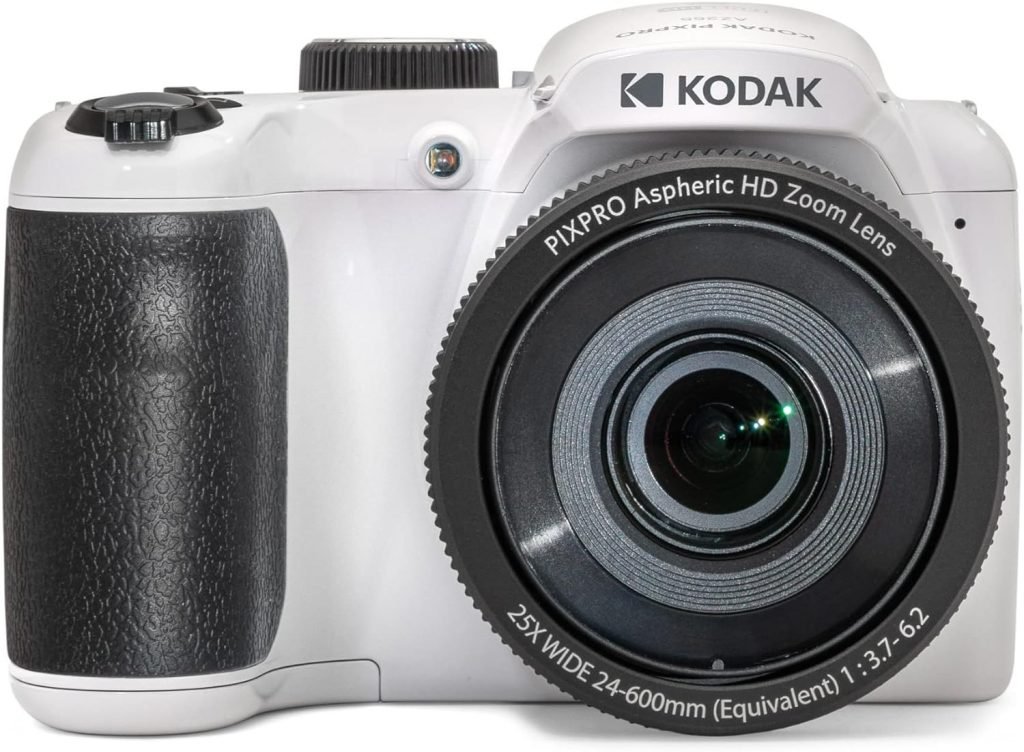 KODAK PIXPRO Astro Zoom AZ255-WH 16MP Digital Camera with 25X Optical Zoom 24mm Wide Angle 1080P Full HD Video and 3 LCD (White)
