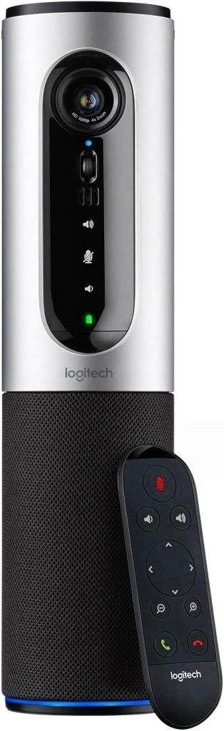 Logitech ConferenceCam Connect, Video Conferencing System Full HD 1080p, Portable, USB, Skype for Business, Compatible Cisco Jabber, BlueJeans, BroadSoft, Lifesize Cloud, Vidyo, Zoom, Laptop/PC/Mac