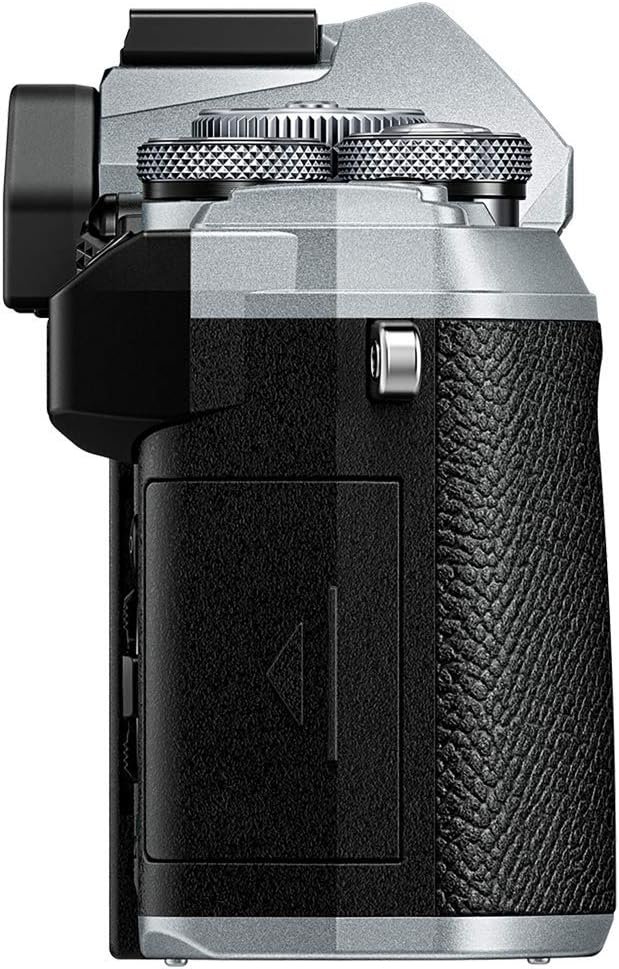Olympus OM-D E-M5 Mark III Micro Four Thirds System Camera Housing, 20 MP Sensor, 5-Axis Image Stabilizer, Powerful Autofocus, Electronic OLED Viewfinder, 4K Video, Wi-Fi, Bluetooth, Silver