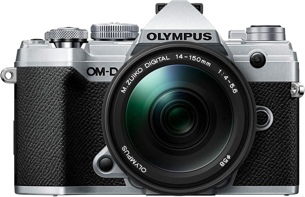 Olympus OM-D E-M5 Mark III Micro Four Thirds System Camera Housing, 20 MP Sensor, 5-Axis Image Stabilizer, Powerful Autofocus, Electronic OLED Viewfinder, 4K Video, Wi-Fi, Bluetooth, Silver