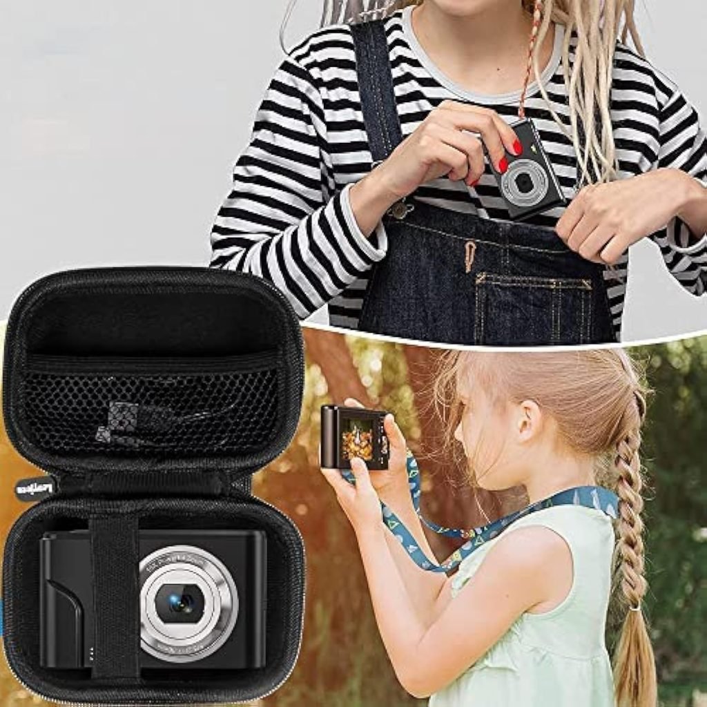 Leayjeen Digital Cameras Case Compatible for Zostuic/Umipyiza/SINEXE/Umipyiza/DPFIHRGO/Umipyiza/Amdeurdi/YLSHGXFC/Bofypoo, EVA Hard Shell Material Double Protection (case only) Black