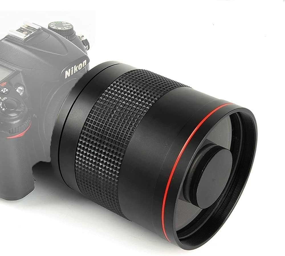 JINTU 900mm F/8.0 Telephoto Camera Zoom Lenses F/8.3-16 Manual MF for Canon NIKON DSLR Digital Cameras 60D 70D 80D 90D 4000D 1200D D90 D5600 D5000 D5100 D3200 D3500 D7200 Aluminum Alloy Black