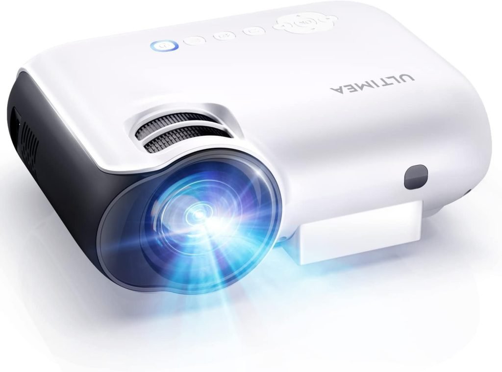 Outdoor Projector, Native 1080P Full HD Projector 4K Supported, Ultimea Bluetooth 5.1 Portable Projector with 300 ANSI 10,000 Lux, Movie Projector for Patio, Garden, TV Stick, HDMI*2, USB*2