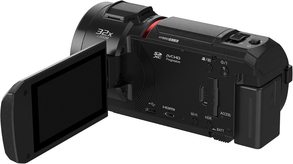 Panasonic HC-VX1EB-K 4K Video Camera with LEICA Dicomar Lens - Black